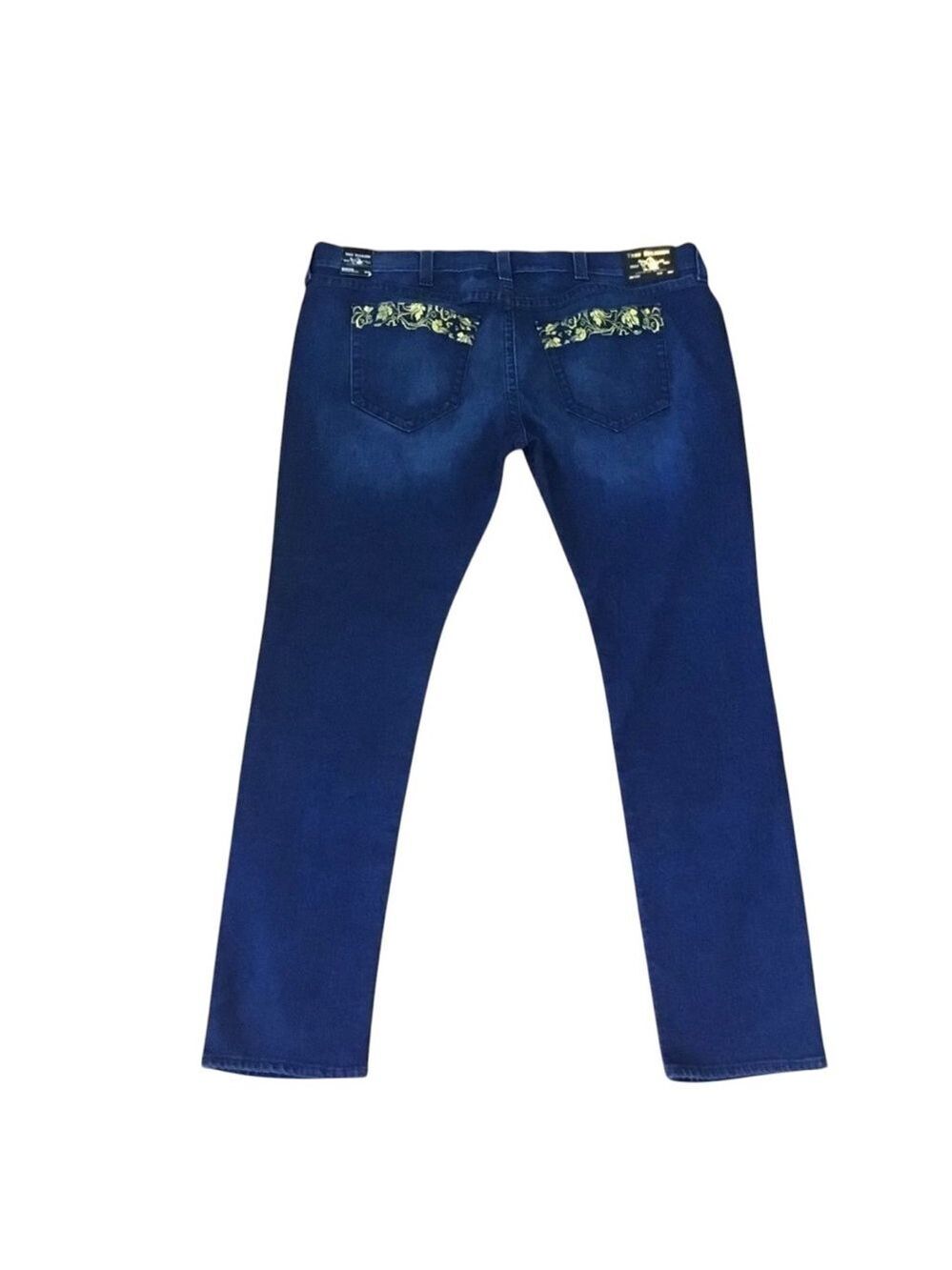 TRUE Religion mens 44 Rocco jeans gold plus size 44